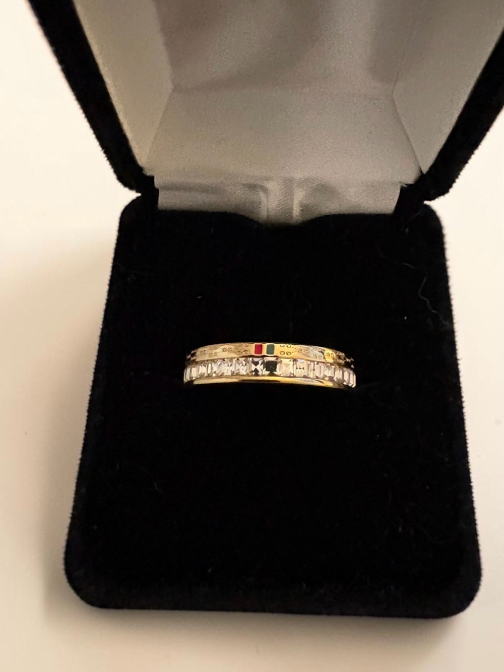Gold-Tone Crystal Ring